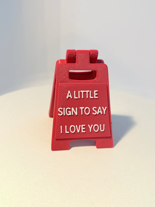 3D Printed Mini A-Frame Sign
