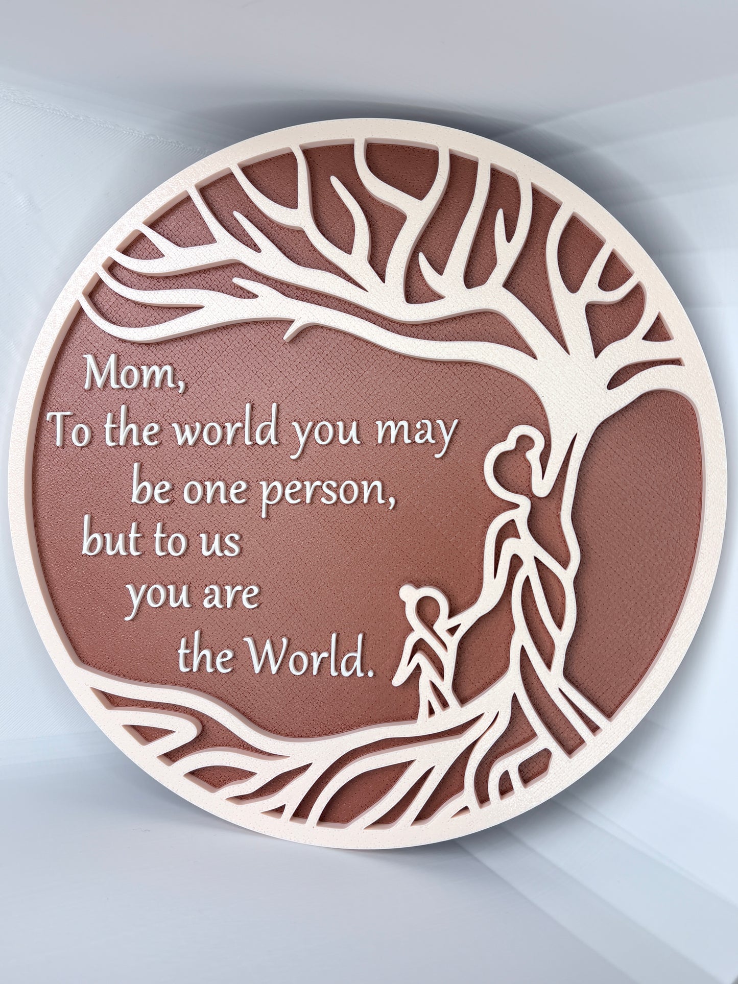 3D Printed Mother's Day Plaque — Tree of Life