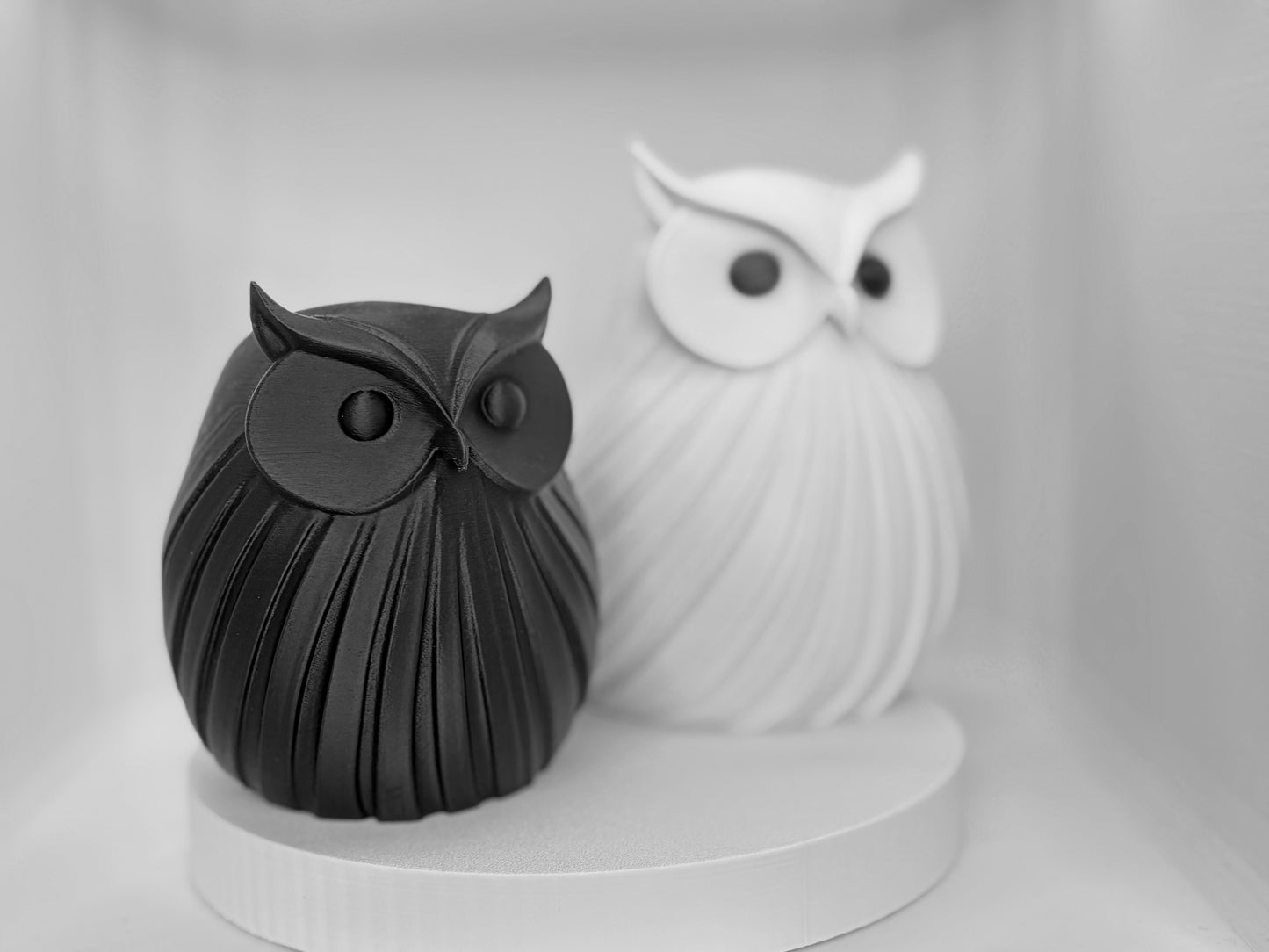 The Midnight & Snowfall Owl Duo