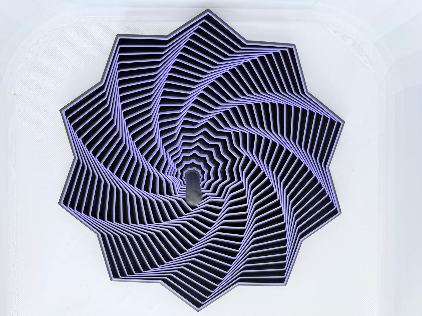 3D Printed Kinetic Fidget Spinner — Two-Tone Mandala