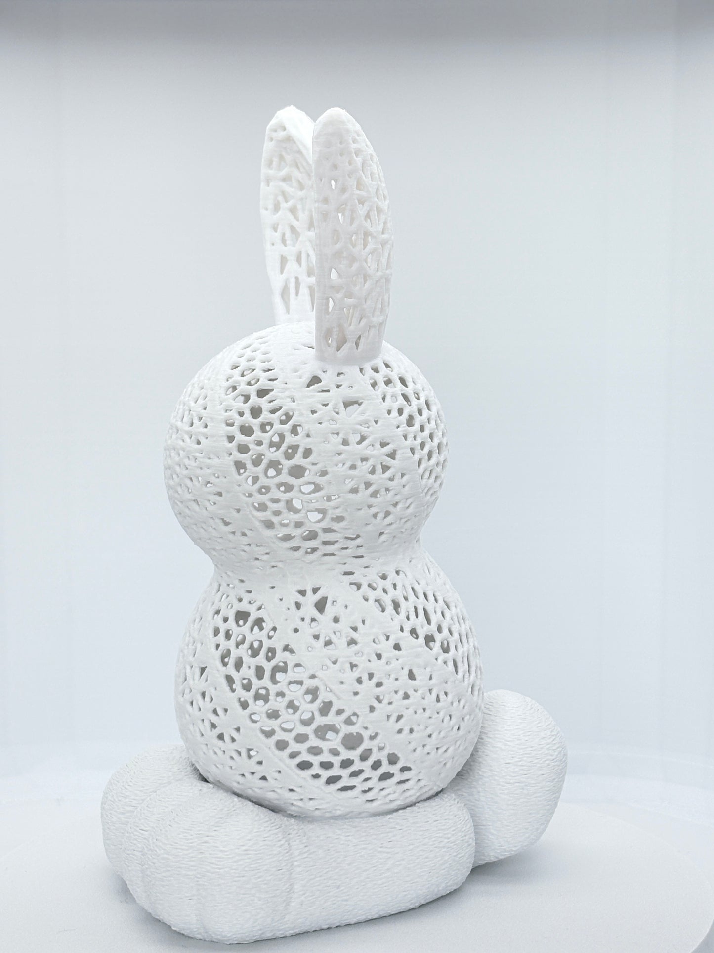 3D Printed Voronoi Lace Bunny Tea Light Holder