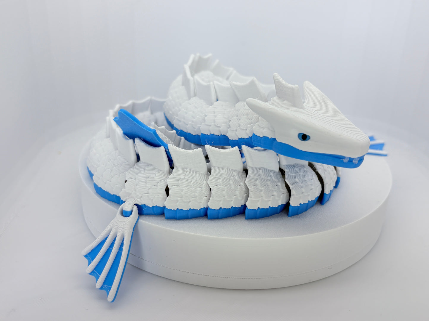 3D Printed Articulated Dragon — Two-Tone