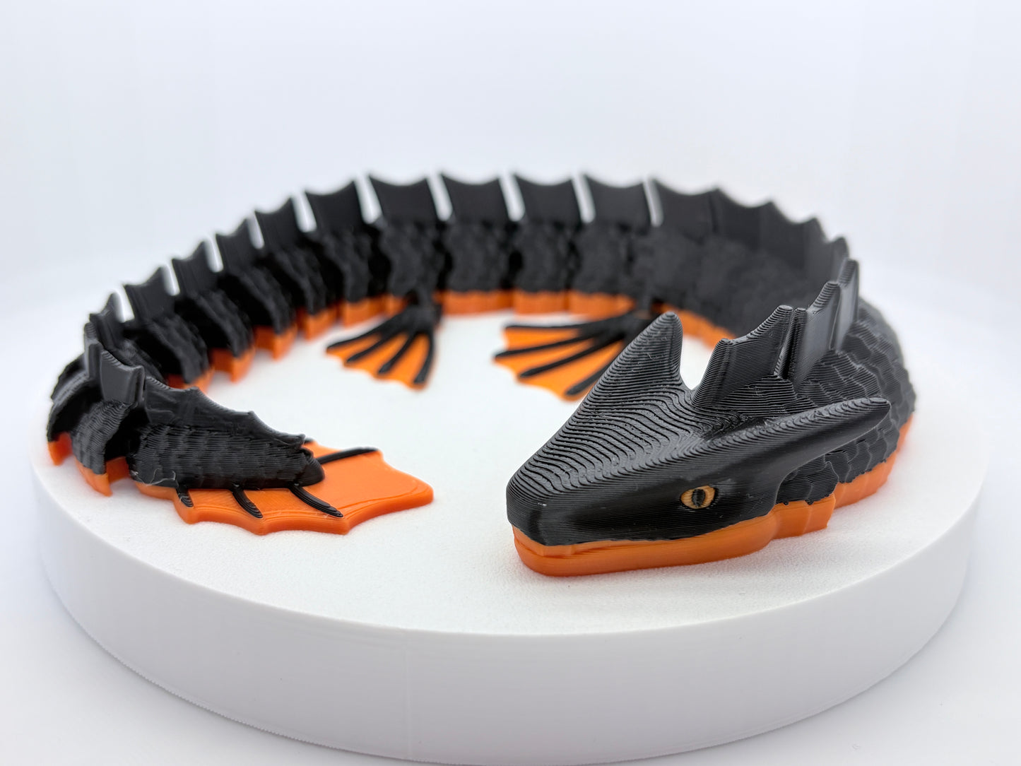 3D Printed Articulated Dragon — Two-Tone