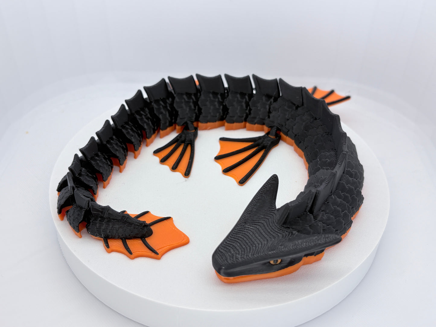 3D Printed Articulated Dragon — Two-Tone