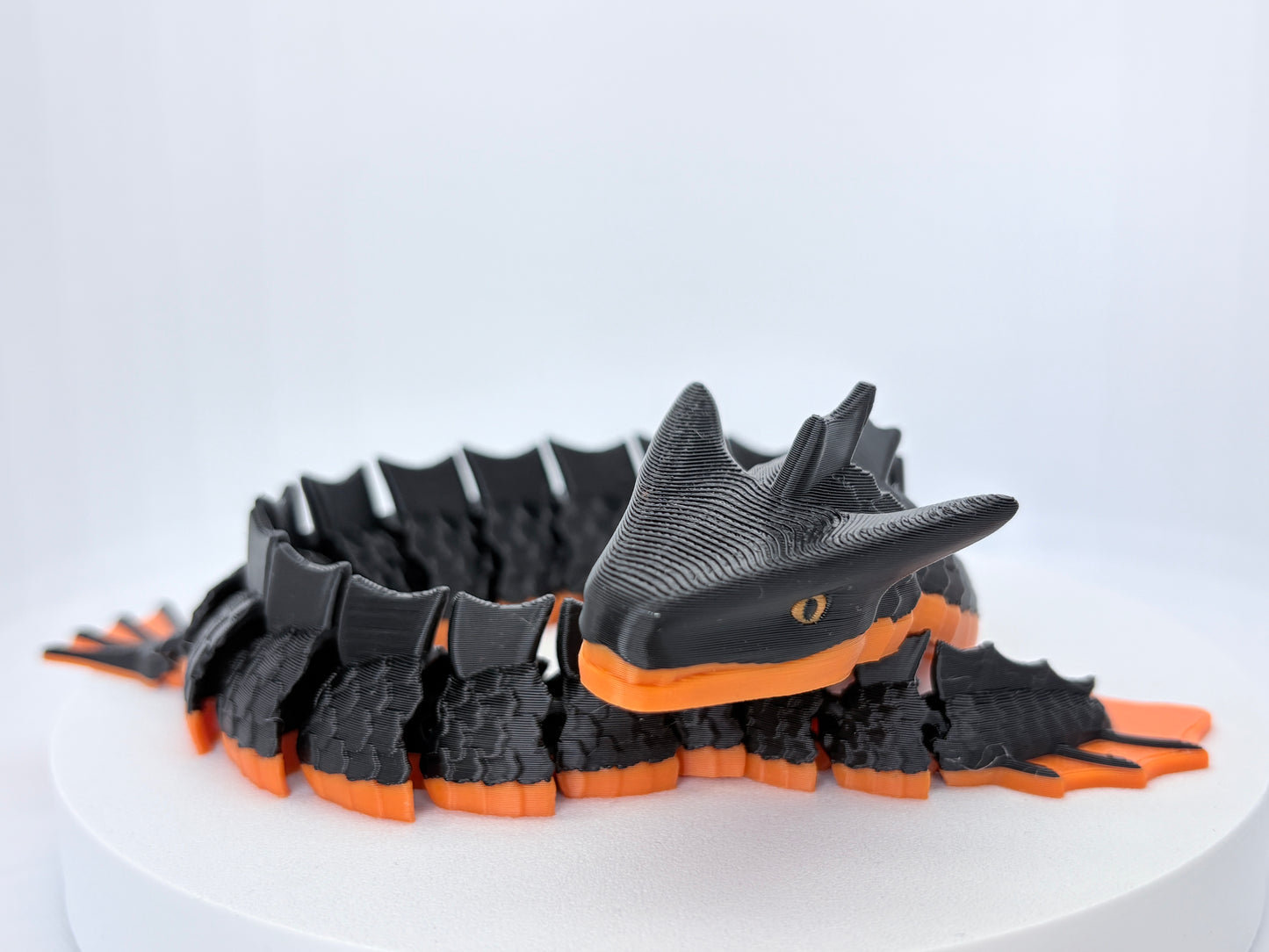 3D Printed Articulated Dragon — Two-Tone
