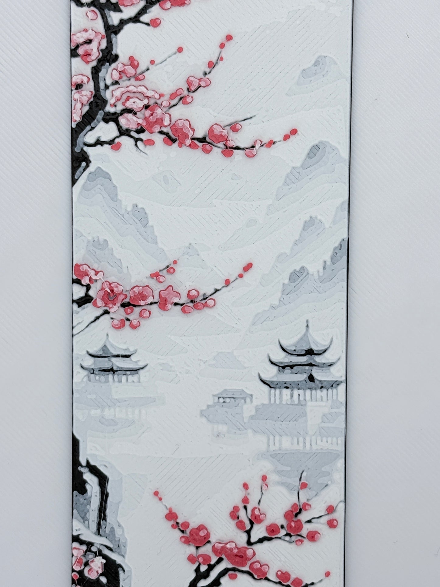 3D Printed Cherry Blossom Bookmark