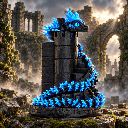 Castle Ruins Figurine Display Stand